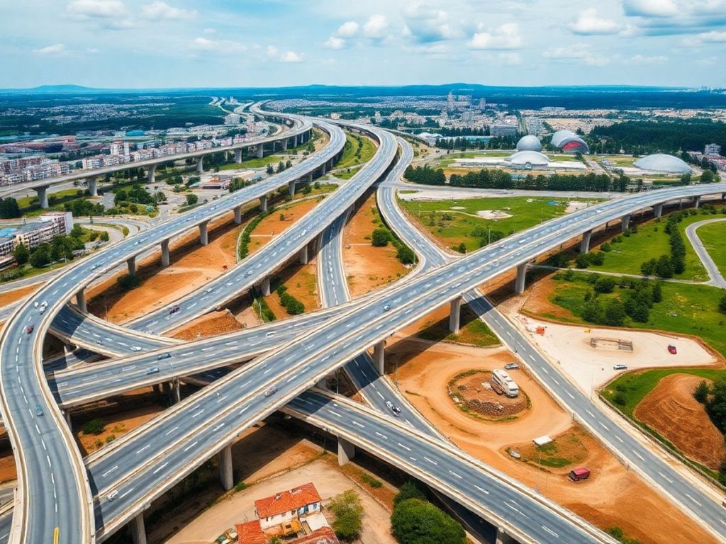 Proiecte moderne de infrastructură în România.