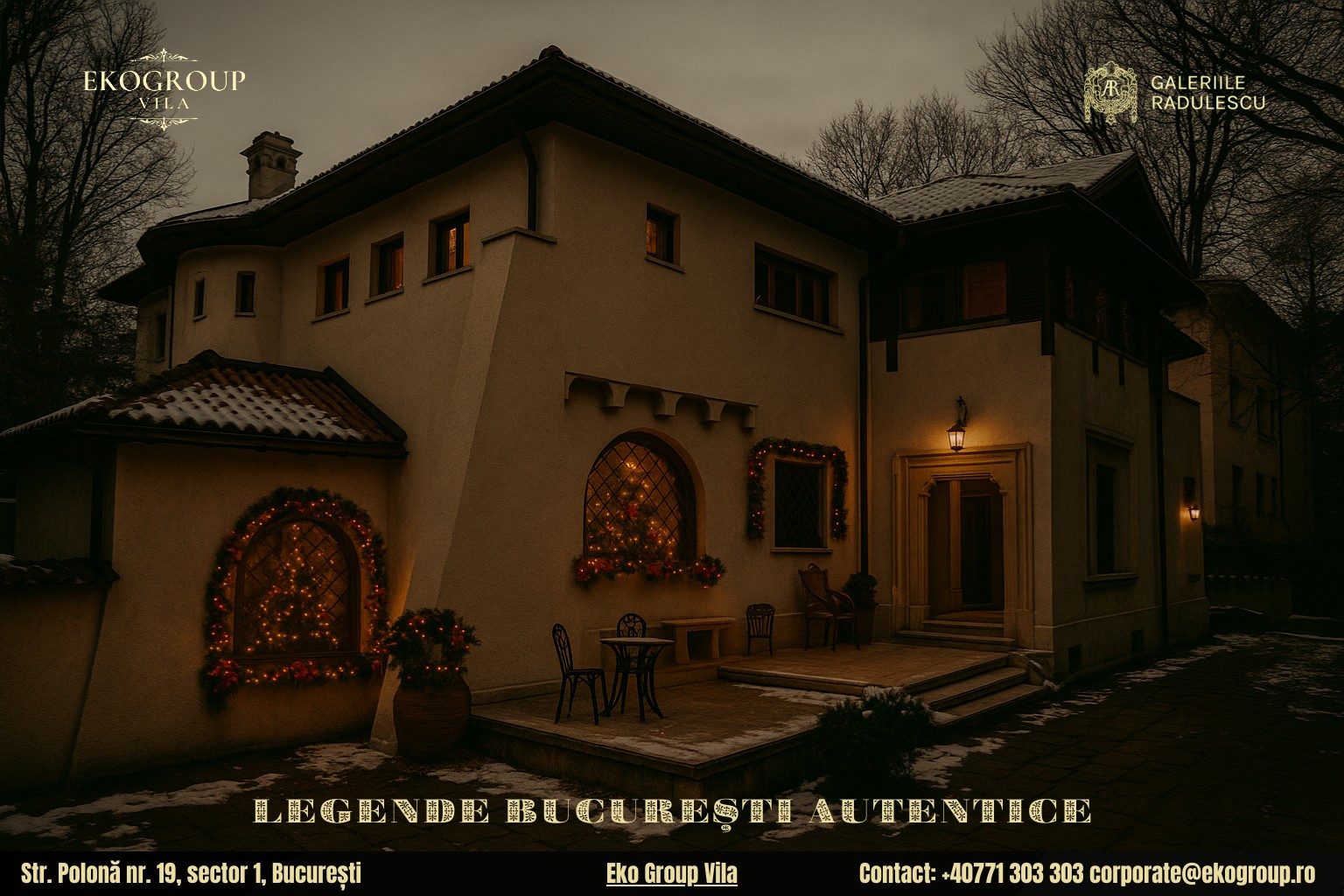 Legende de Crăciun reînviate în eleganța anilor ’30 la Eko Group Vila 7 Legende de Crăciun reînviate în eleganța anilor ’30 la Eko Group Vila